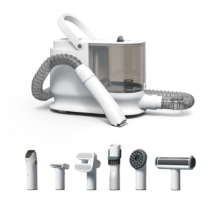 2.5L Cordless Pet Hair Vacuum Cleaner - Rechargeable Dog Cat 2 in 1 Hair Remover with Brush