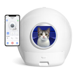 Factory Wholesale Oem 65l 7l Large Automatic Cat Toilet Box App Control Intelligent Smart Self Cleaning Litter Box