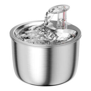 304 Stainless Steel Smart Pet Water Dispenser Constant Temperature XL Solid Cat Water Bottle for Amazon Bestseller Pet Supplies